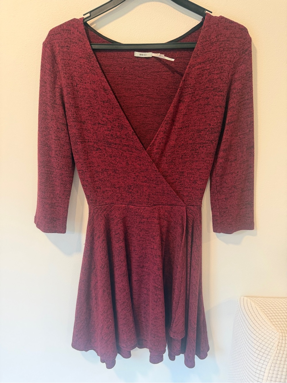 Kimchi Blue Maroon Wrap Mini Dress
